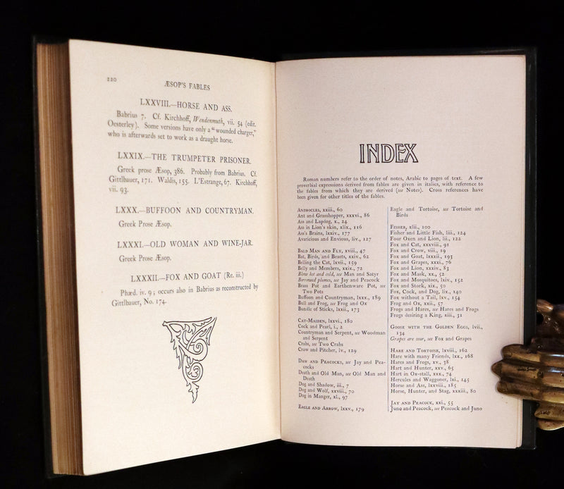 1894 Rare First Edition - The Fables of Aesop, beautifully Illustrated by Richard Heighway.