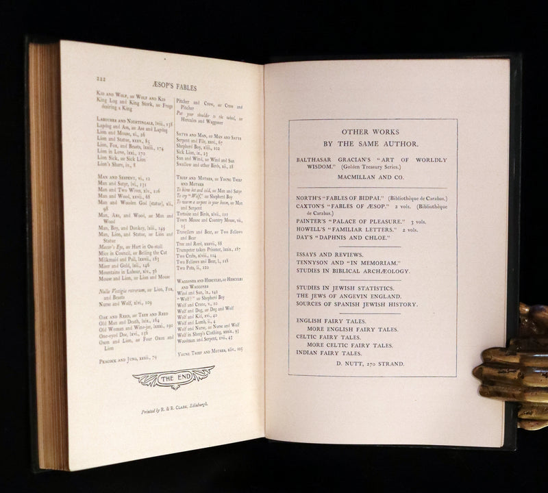 1894 Rare First Edition - The Fables of Aesop, beautifully Illustrated by Richard Heighway.