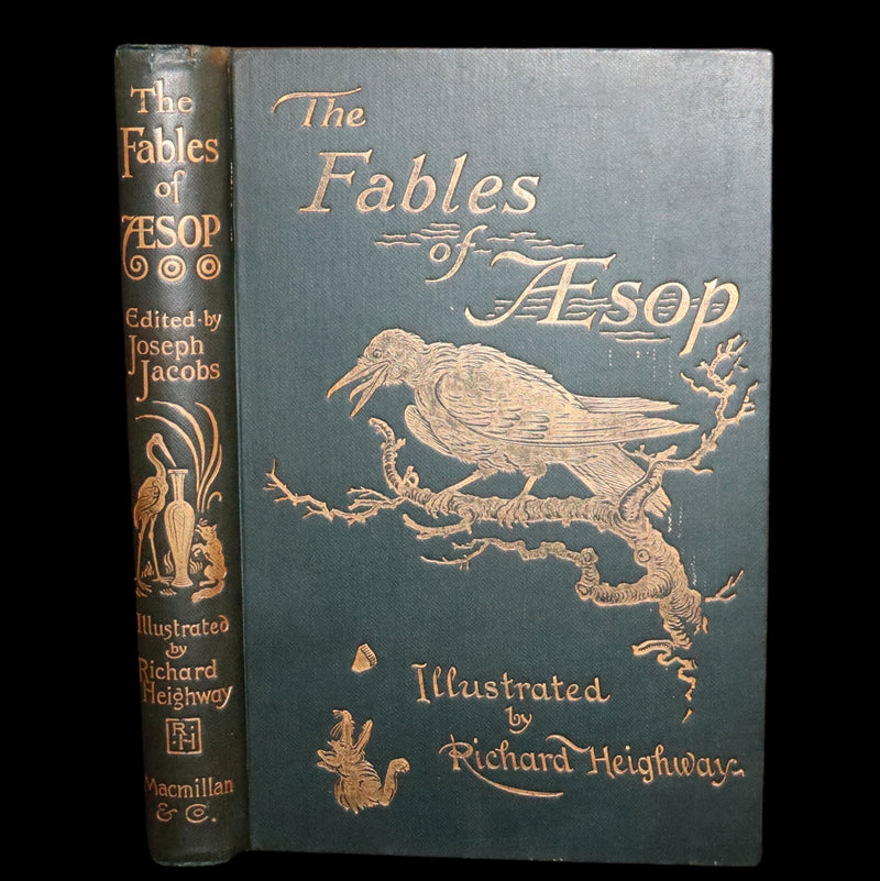 1894 Rare First Edition - The Fables of Aesop, beautifully Illustrated by Richard Heighway.