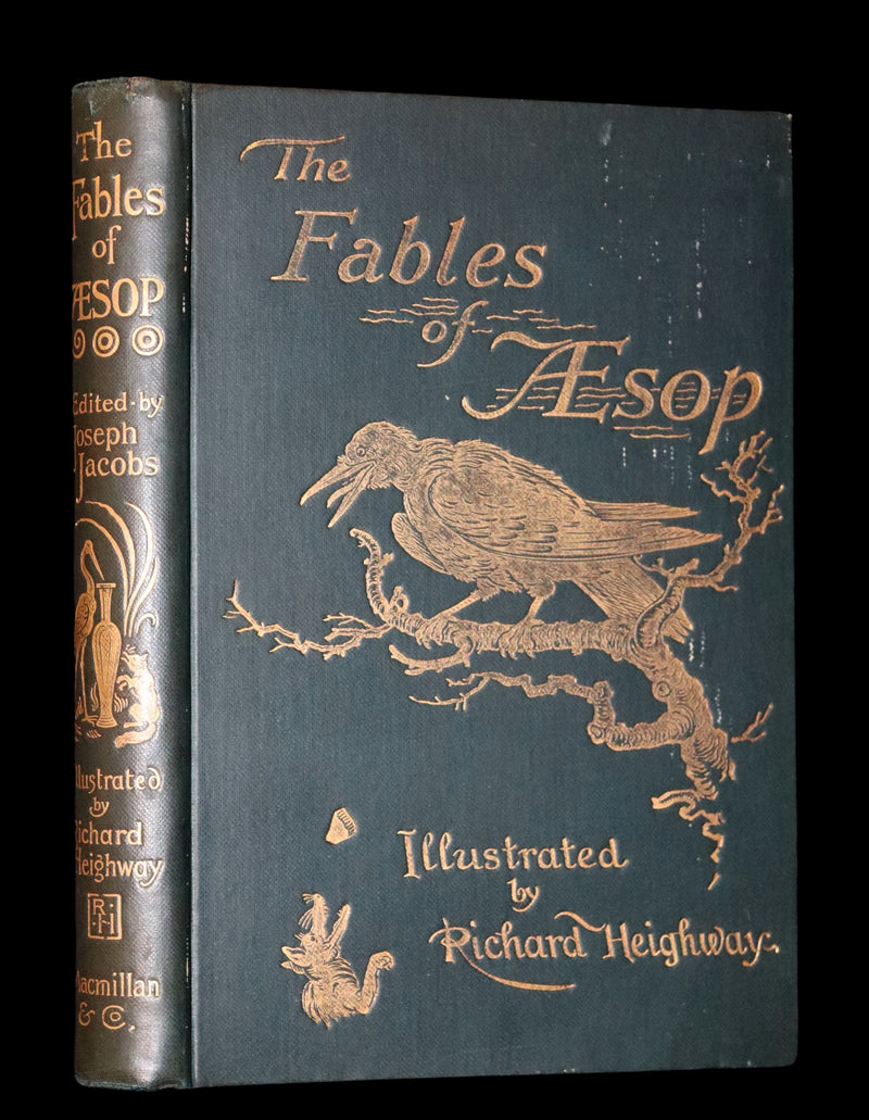 1894 Rare First Edition - The Fables of Aesop, beautifully Illustrated by Richard Heighway.