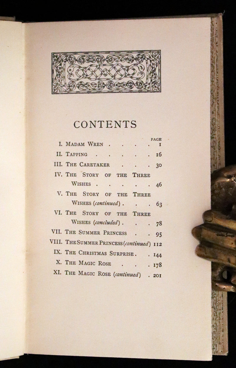 1892 Scarce First Edition - AN ENCHANTED GARDEN, Fairy Stories by Mary Louisa Molesworth illustrated by William John Hennessy.