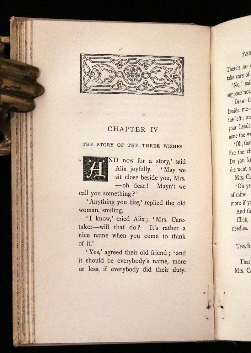 1892 Scarce First Edition - AN ENCHANTED GARDEN, Fairy Stories by Mary Louisa Molesworth illustrated by William John Hennessy.
