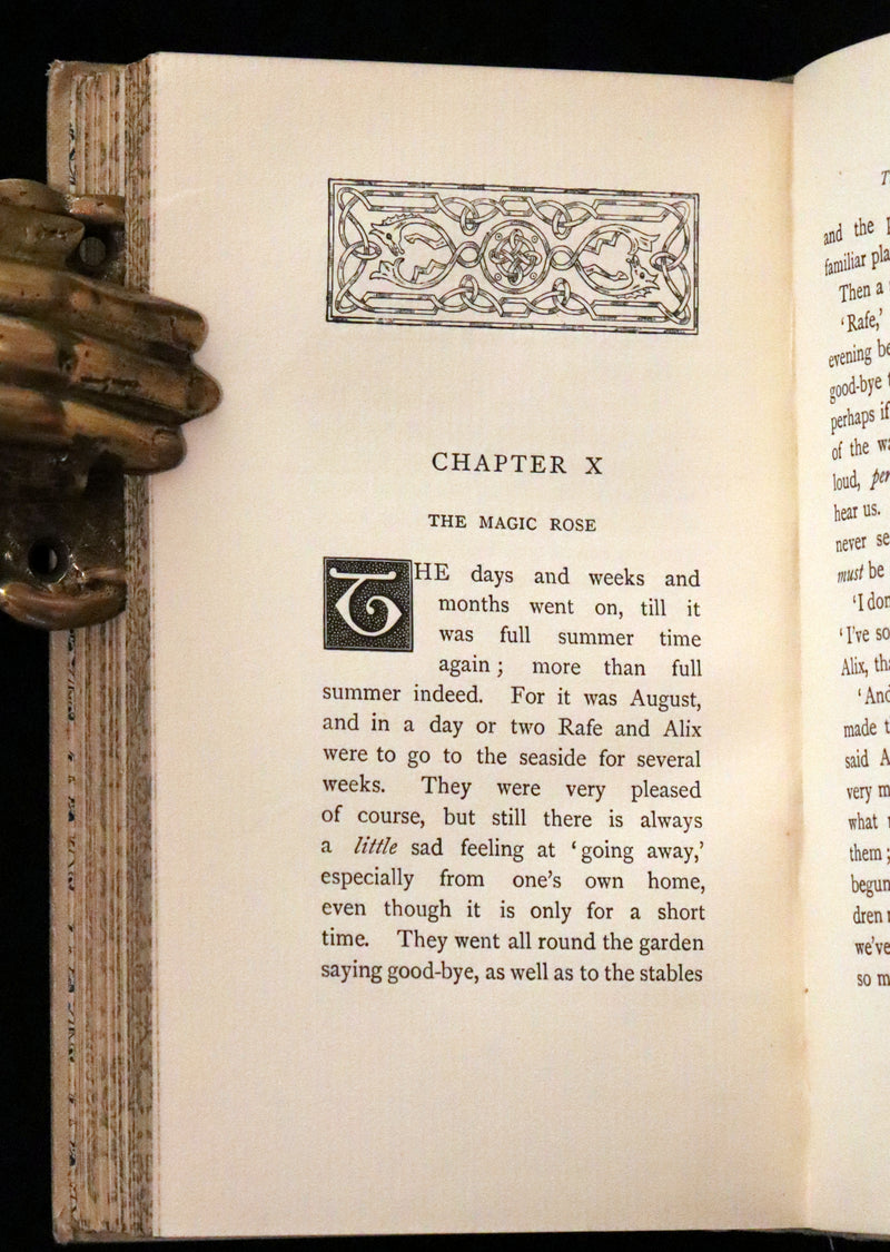 1892 Scarce First Edition - AN ENCHANTED GARDEN, Fairy Stories by Mary Louisa Molesworth illustrated by William John Hennessy.