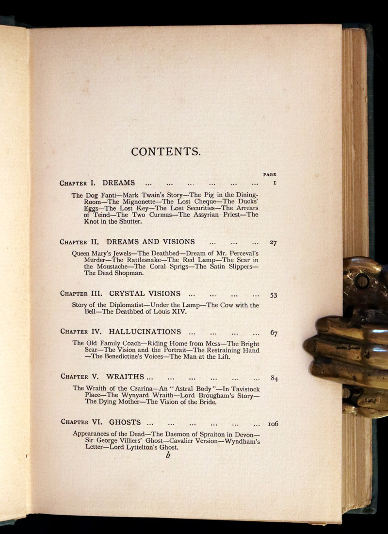 1897 Scarce First Edition - THE BOOK OF DREAMS AND GHOSTS by Andrew Lang.