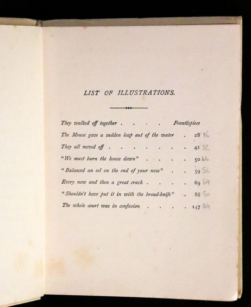 1919 Scarce Edition - Alice's Adventures in Wonderland illustrated by Harry Rountree.
