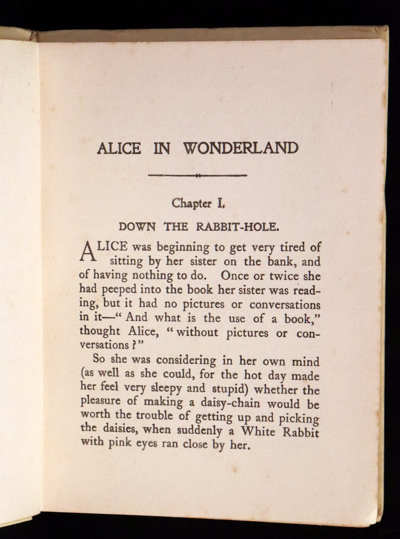 1919 Scarce Edition - Alice's Adventures in Wonderland illustrated by Harry Rountree.