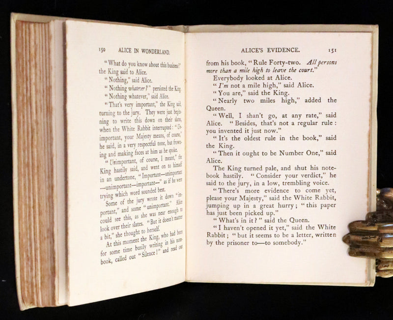 1919 Scarce Edition - Alice's Adventures in Wonderland illustrated by Harry Rountree.