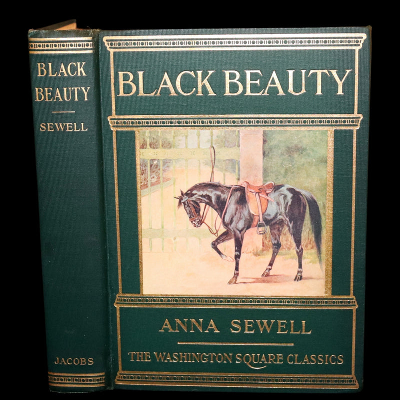 1911 Rare First Illustrated Edition by Maude Scrivener - BLACK BEAUTY, Autobiography of a Horse by A. Sewell.