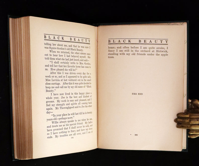 1911 Rare First Illustrated Edition by Maude Scrivener - BLACK BEAUTY, Autobiography of a Horse by A. Sewell.