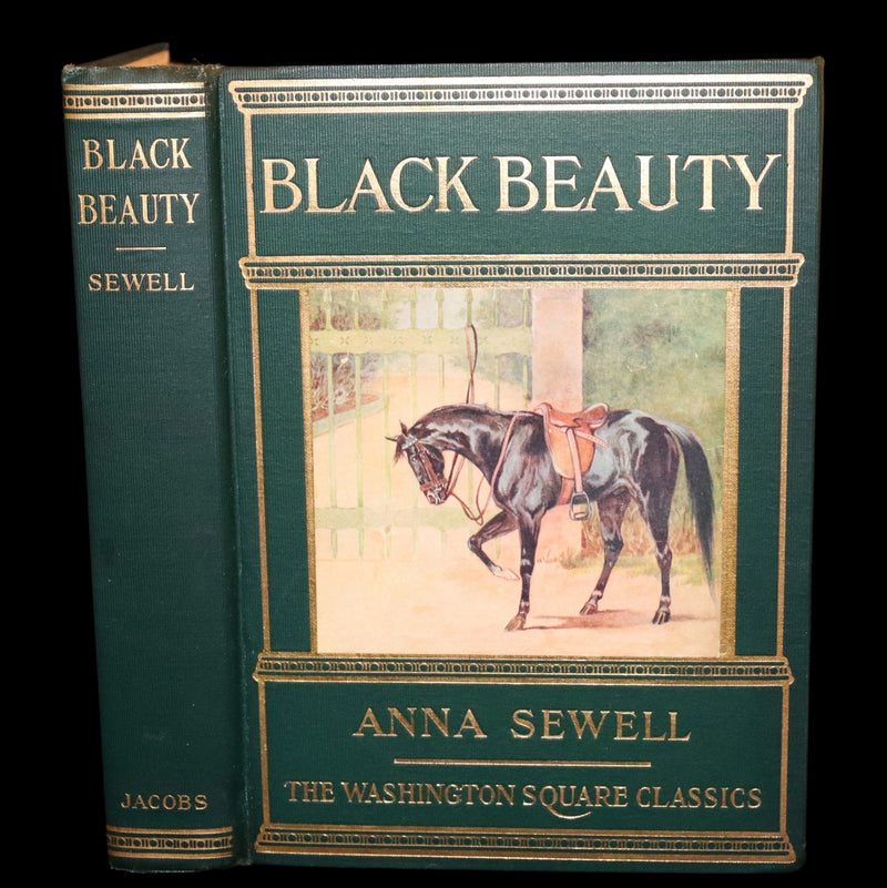 1911 Rare First Illustrated Edition by Maude Scrivener - BLACK BEAUTY, Autobiography of a Horse by A. Sewell.