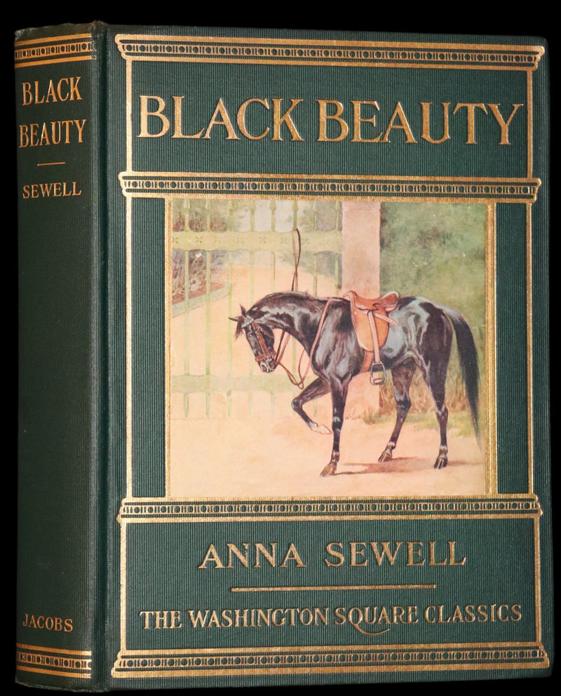 1911 Rare First Illustrated Edition by Maude Scrivener - BLACK BEAUTY, Autobiography of a Horse by A. Sewell.
