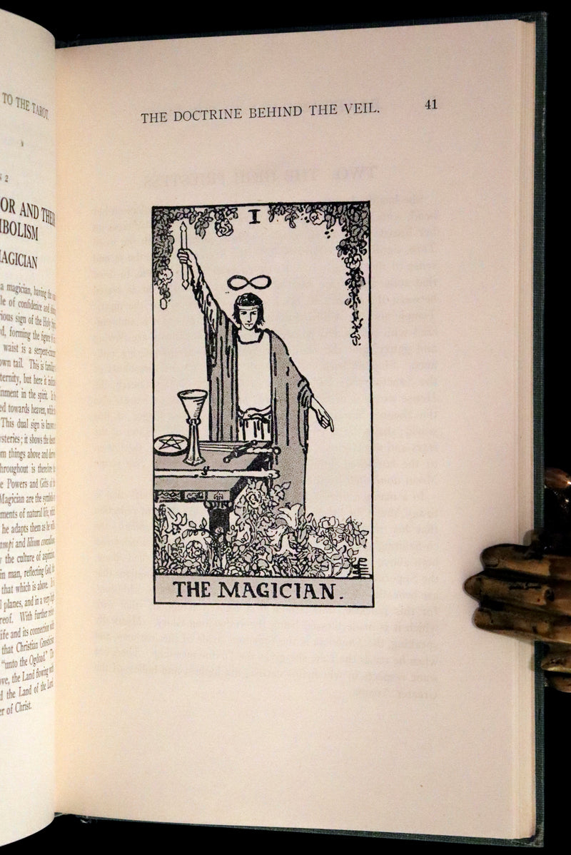 1918 Rare First Edition - The Illustrated KEY to the TAROT, The Veil of Divination by de Laurence.