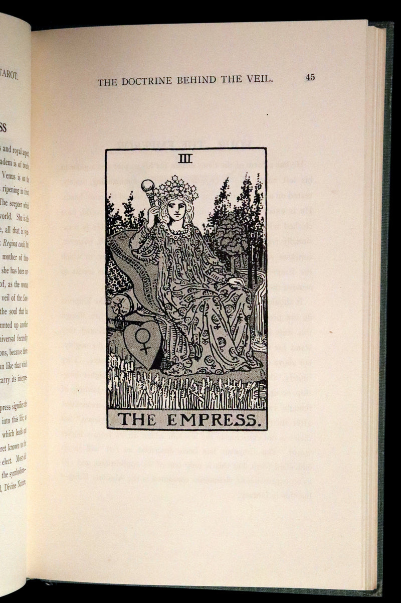1918 Rare First Edition - The Illustrated KEY to the TAROT, The Veil of Divination by de Laurence.