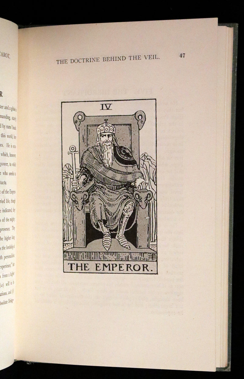 1918 Rare First Edition - The Illustrated KEY to the TAROT, The Veil of Divination by de Laurence.