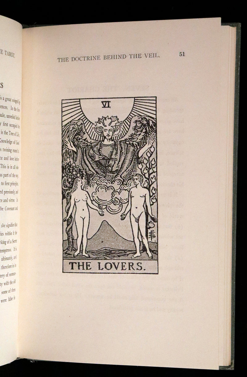 1918 Rare First Edition - The Illustrated KEY to the TAROT, The Veil of Divination by de Laurence.