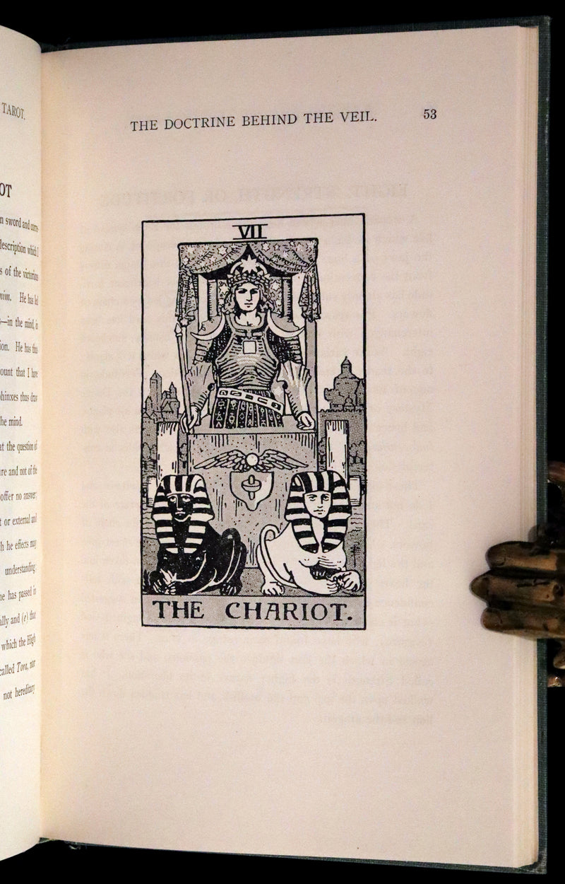 1918 Rare First Edition - The Illustrated KEY to the TAROT, The Veil of Divination by de Laurence.