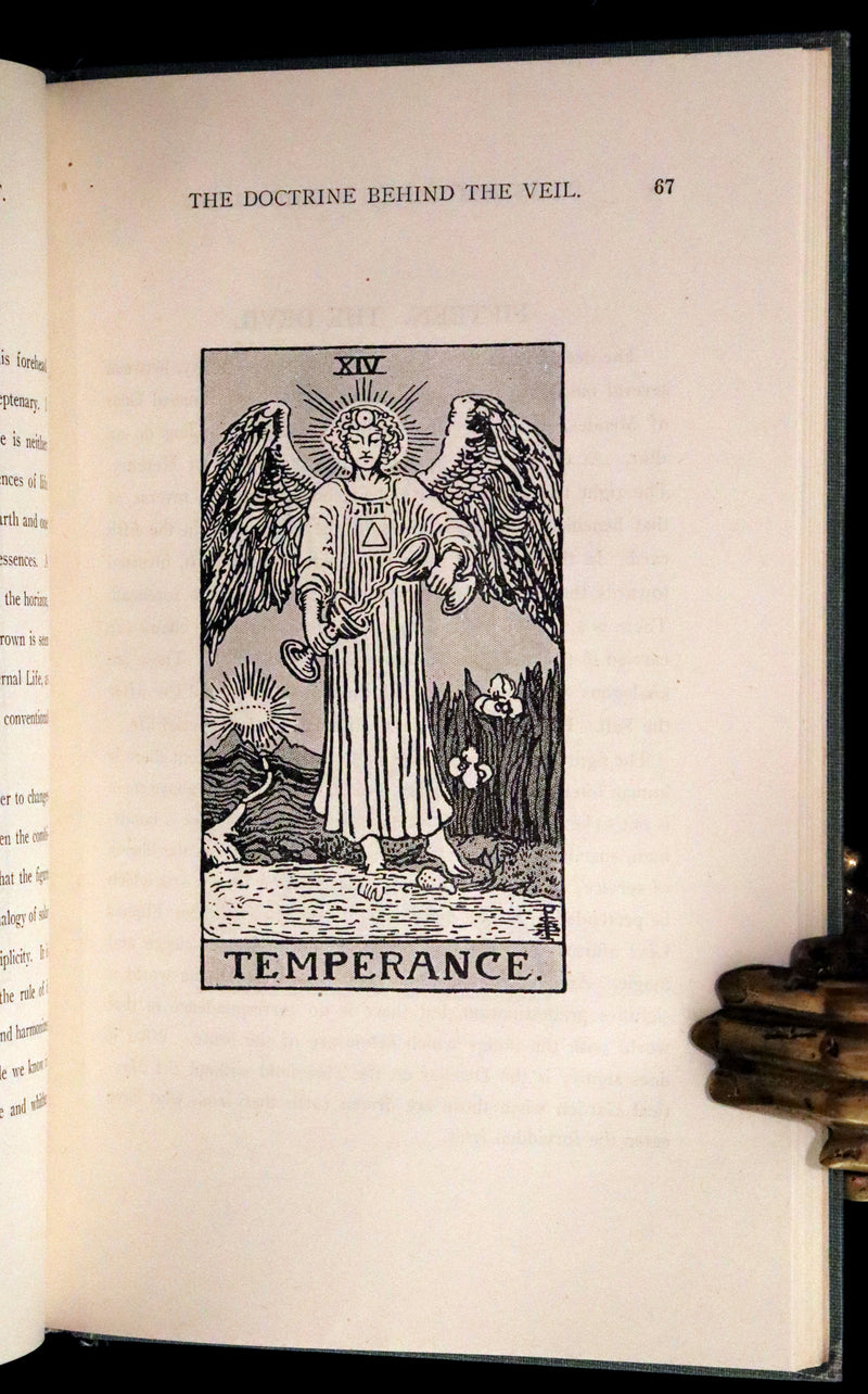1918 Rare First Edition - The Illustrated KEY to the TAROT, The Veil of Divination by de Laurence.