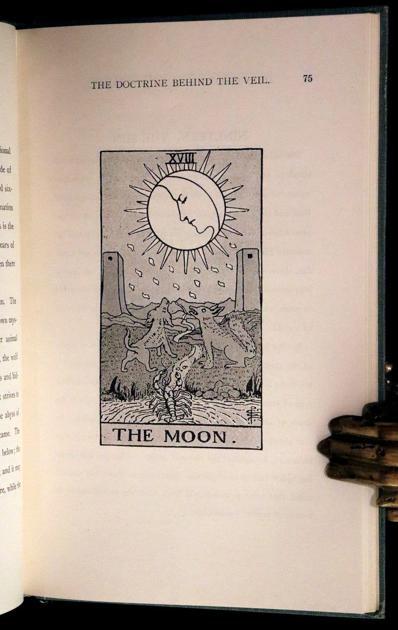 1918 Rare First Edition - The Illustrated KEY to the TAROT, The Veil of Divination by de Laurence.