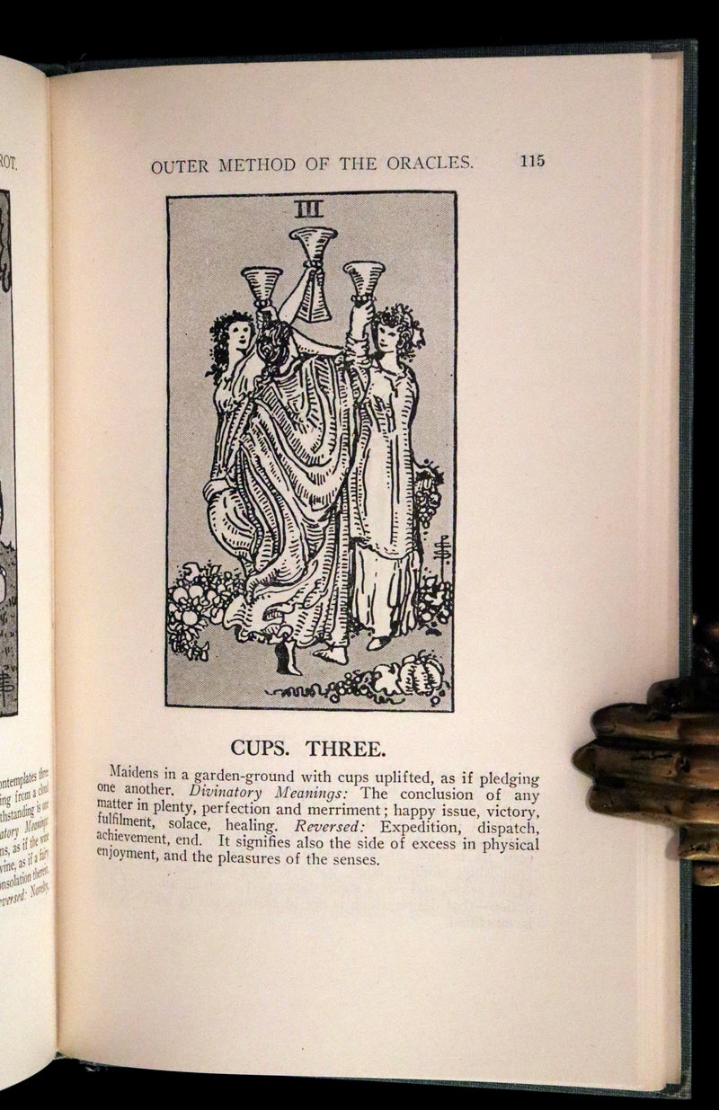 1918 Rare First Edition - The Illustrated KEY to the TAROT, The Veil of Divination by de Laurence.
