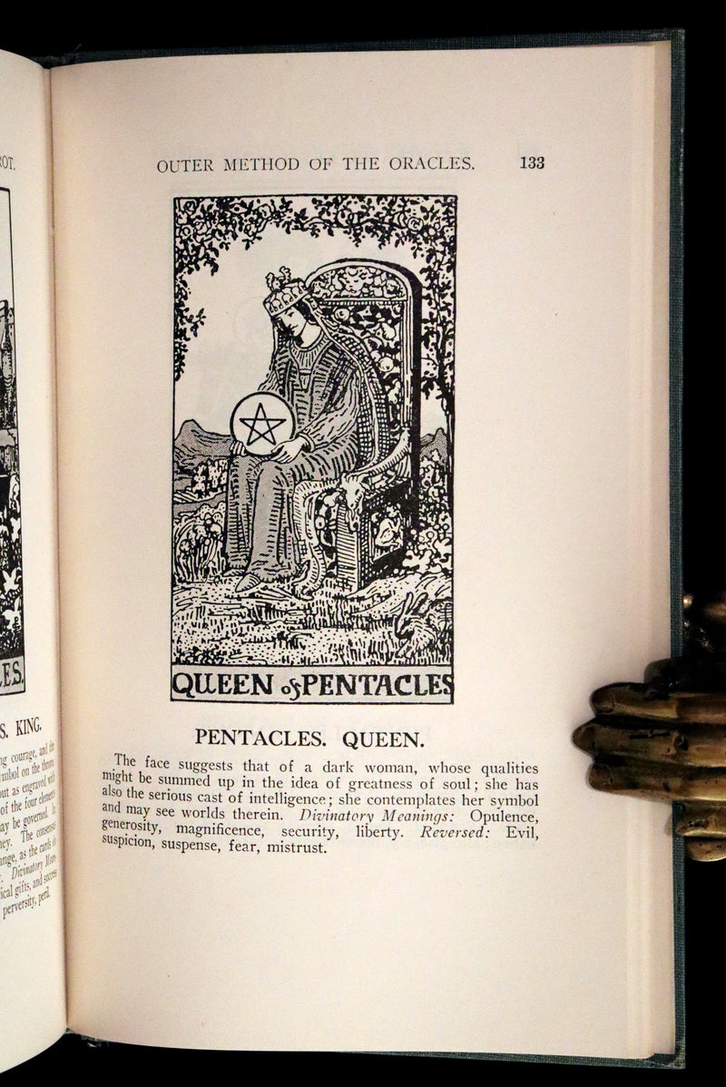 1918 Rare First Edition - The Illustrated KEY to the TAROT, The Veil of Divination by de Laurence.
