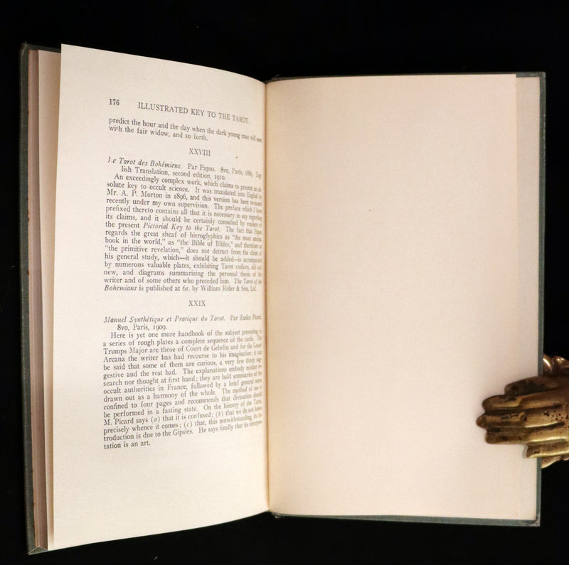 1918 Rare First Edition - The Illustrated KEY to the TAROT, The Veil of Divination by de Laurence.