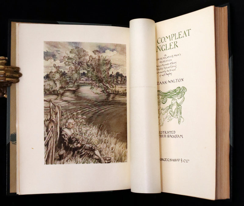 1931 Rare First Edition - The Compleat Angler illustrated by Arthur Rackham. Celebration of the Art and Spirit of Fishing.