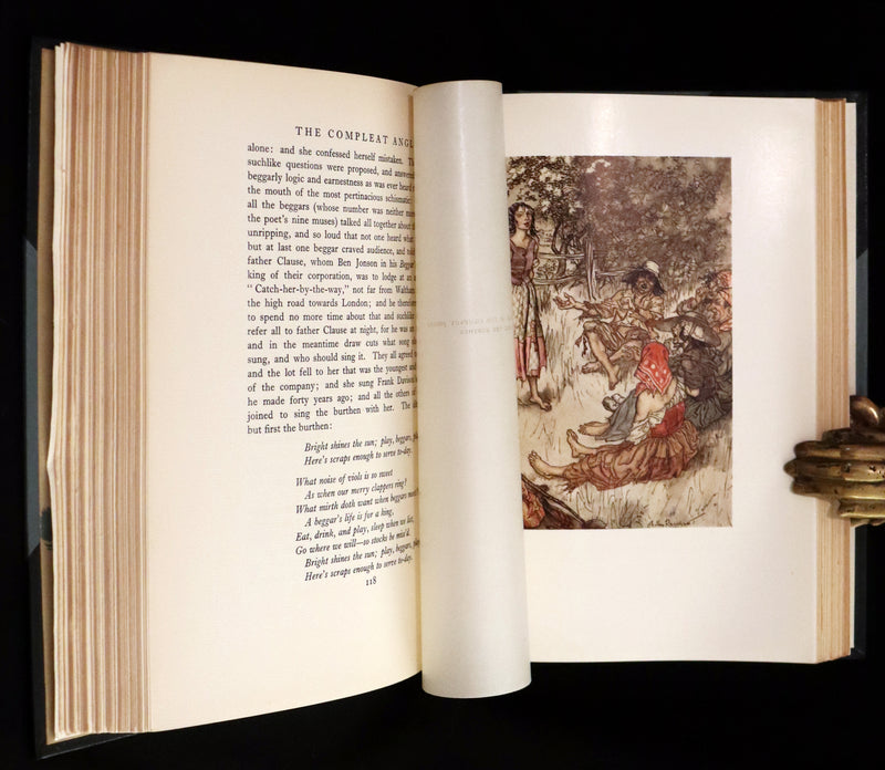 1931 Rare First Edition - The Compleat Angler illustrated by Arthur Rackham. Celebration of the Art and Spirit of Fishing.