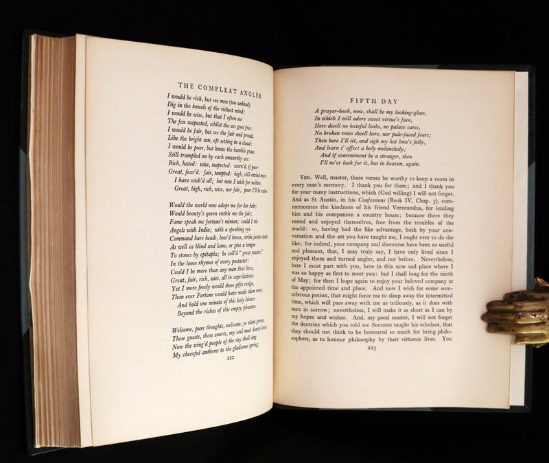 1931 Rare First Edition - The Compleat Angler illustrated by Arthur Rackham. Celebration of the Art and Spirit of Fishing.