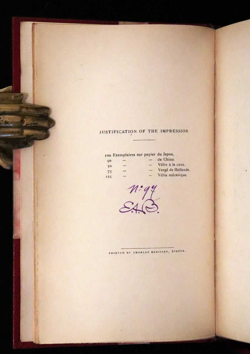 1883 Rare Limited De La Fontaine set - Tales and Novels in Verse. Extra Color illustrated by Eisen.