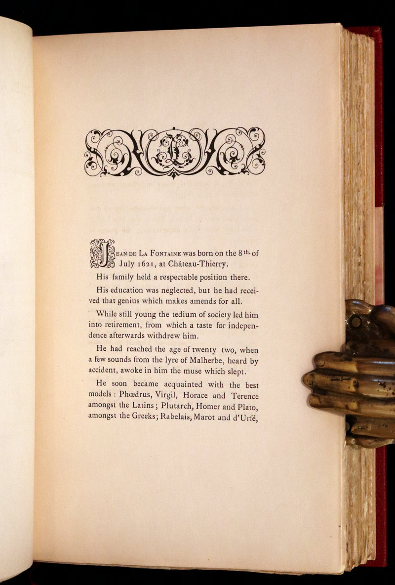 1883 Rare Limited De La Fontaine set - Tales and Novels in Verse. Extra Color illustrated by Eisen.