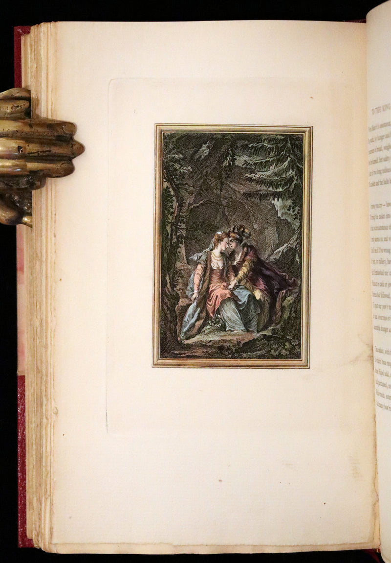 1883 Rare Limited De La Fontaine set - Tales and Novels in Verse. Extra Color illustrated by Eisen.