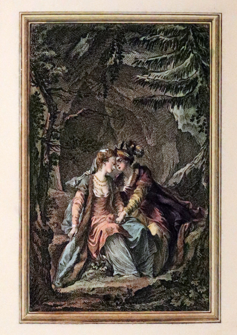 1883 Rare Limited De La Fontaine set - Tales and Novels in Verse. Extra Color illustrated by Eisen.