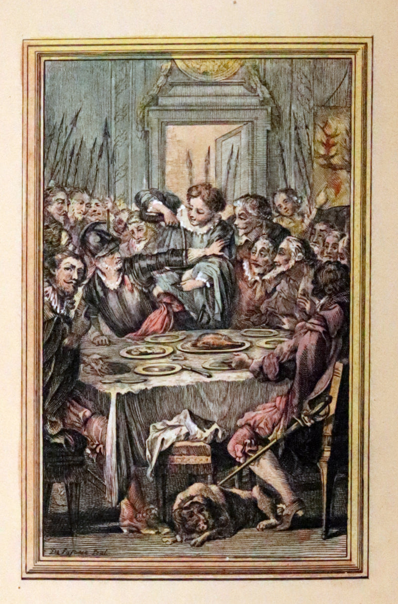 1883 Rare Limited De La Fontaine set - Tales and Novels in Verse. Extra Color illustrated by Eisen.