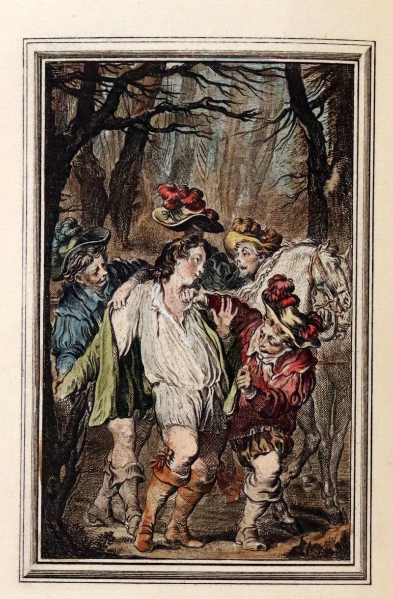 1883 Rare Limited De La Fontaine set - Tales and Novels in Verse. Extra Color illustrated by Eisen.