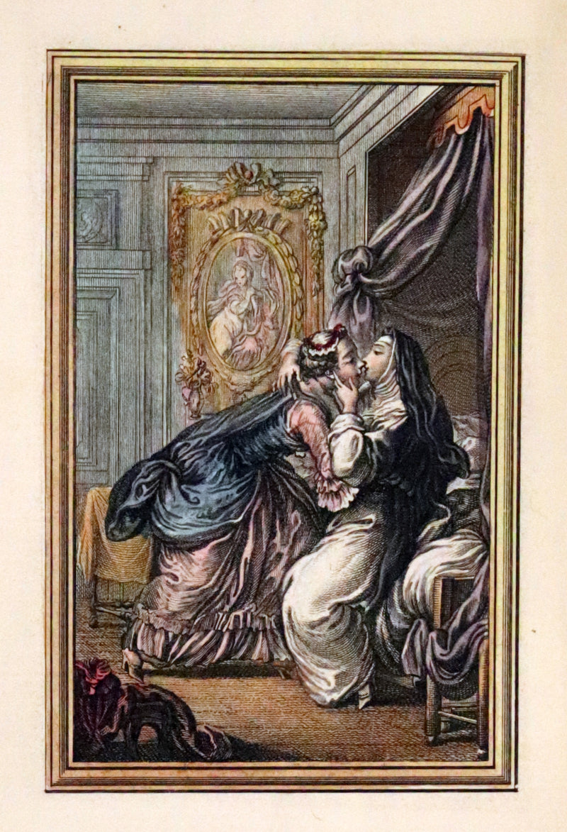 1883 Rare Limited De La Fontaine set - Tales and Novels in Verse. Extra Color illustrated by Eisen.