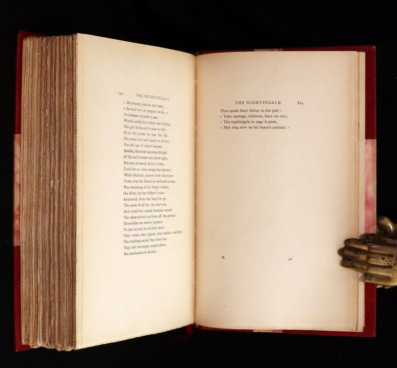 1883 Rare Limited De La Fontaine set - Tales and Novels in Verse. Extra Color illustrated by Eisen.