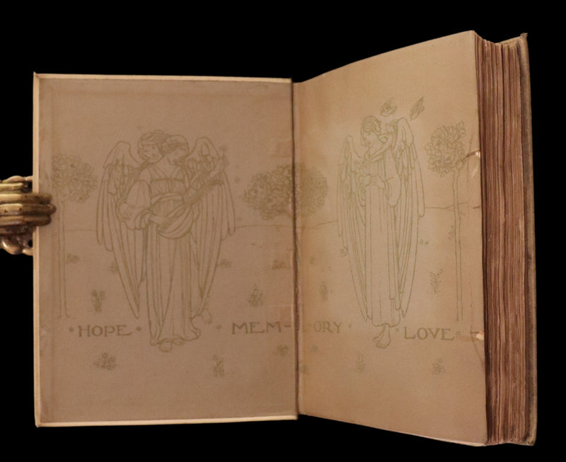 1910 Rare First Edition - POEMS BY CHRISTINA ROSSETTI Illustrated by Pre-Raphaelite FLORENCE HARRISON.