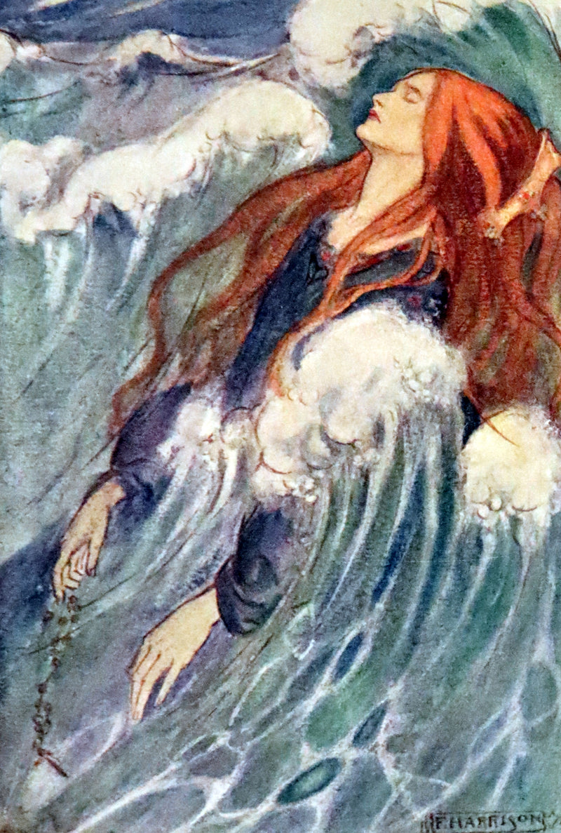 1910 Rare First Edition - POEMS BY CHRISTINA ROSSETTI Illustrated by Pre-Raphaelite FLORENCE HARRISON.