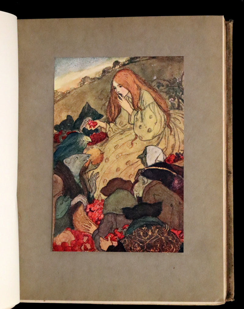 1910 Rare First Edition - POEMS BY CHRISTINA ROSSETTI Illustrated by Pre-Raphaelite FLORENCE HARRISON.