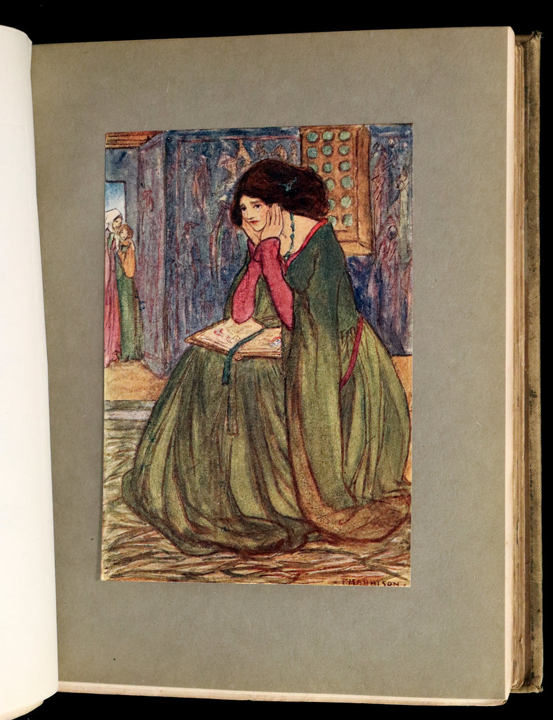 1910 Rare First Edition - POEMS BY CHRISTINA ROSSETTI Illustrated by Pre-Raphaelite FLORENCE HARRISON.