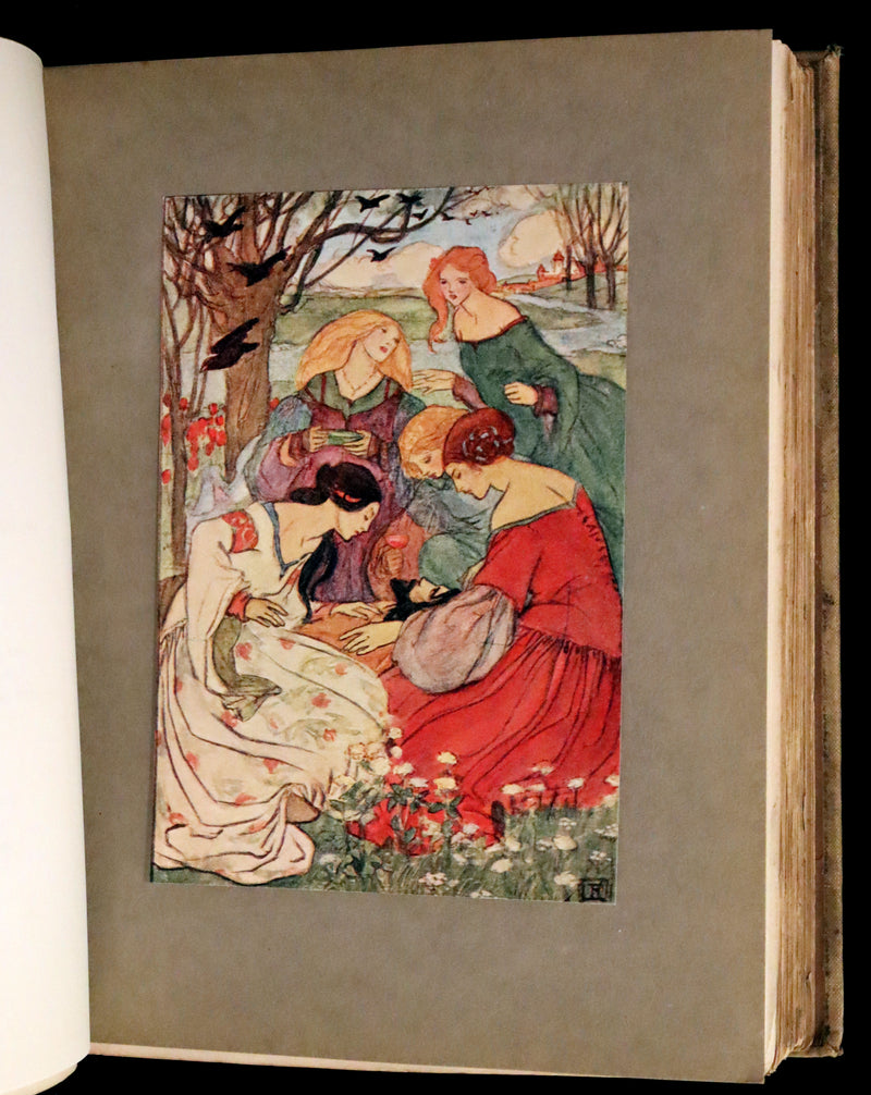 1910 Rare First Edition - POEMS BY CHRISTINA ROSSETTI Illustrated by Pre-Raphaelite FLORENCE HARRISON.