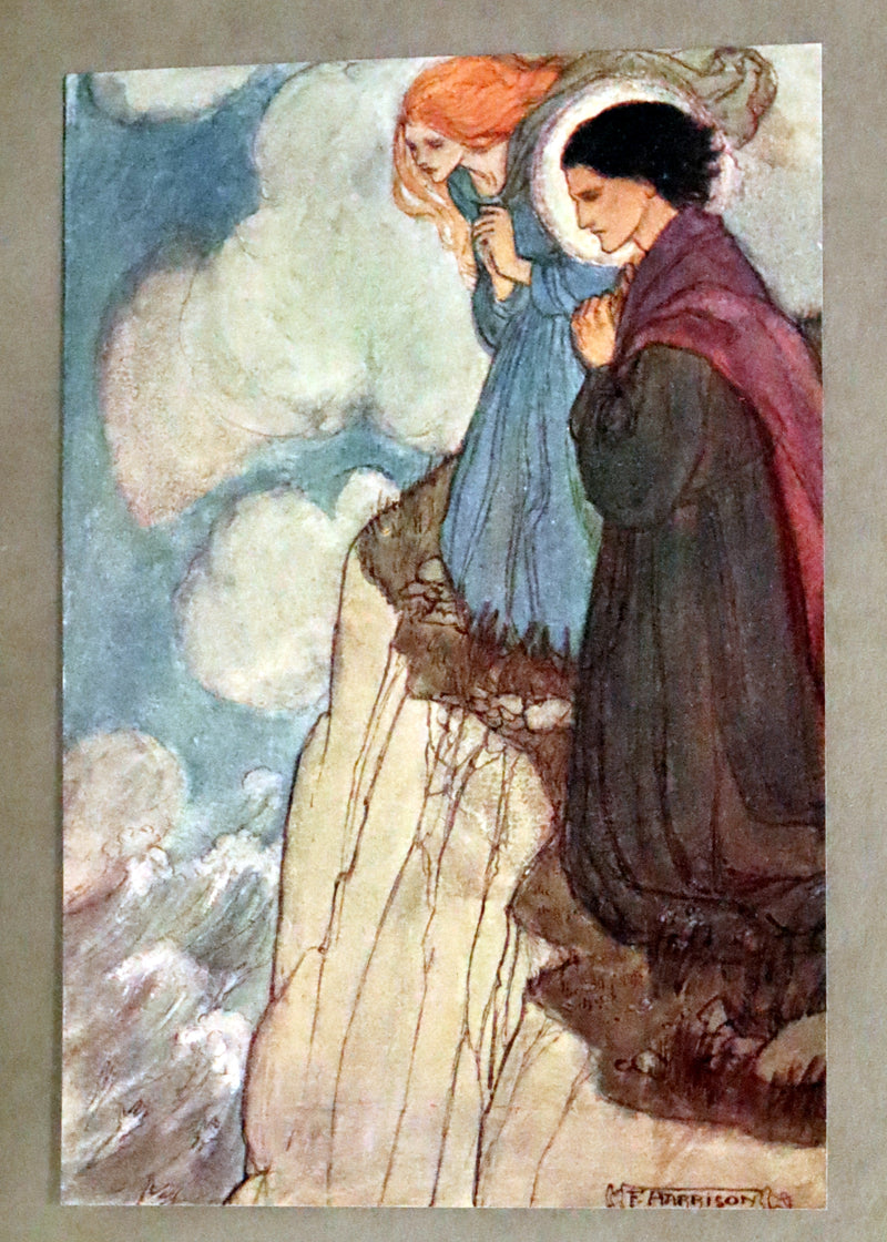 1910 Rare First Edition - POEMS BY CHRISTINA ROSSETTI Illustrated by Pre-Raphaelite FLORENCE HARRISON.