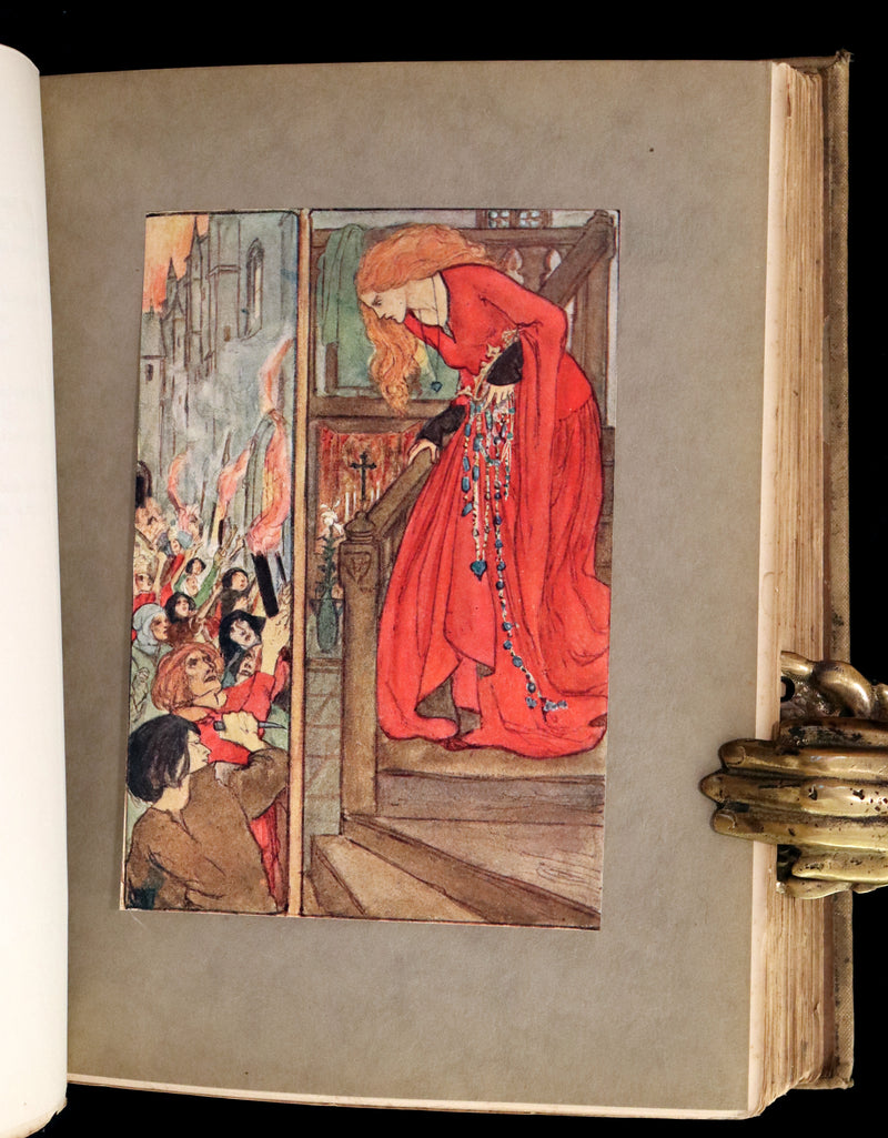 1910 Rare First Edition - POEMS BY CHRISTINA ROSSETTI Illustrated by Pre-Raphaelite FLORENCE HARRISON.