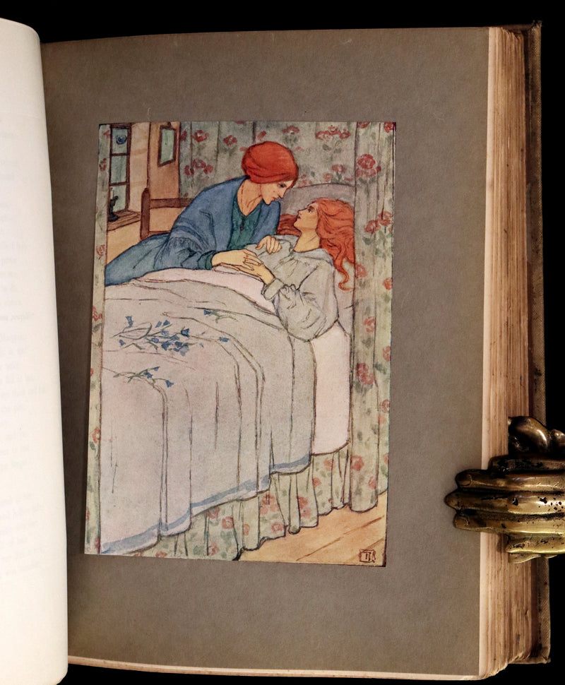 1910 Rare First Edition - POEMS BY CHRISTINA ROSSETTI Illustrated by Pre-Raphaelite FLORENCE HARRISON.