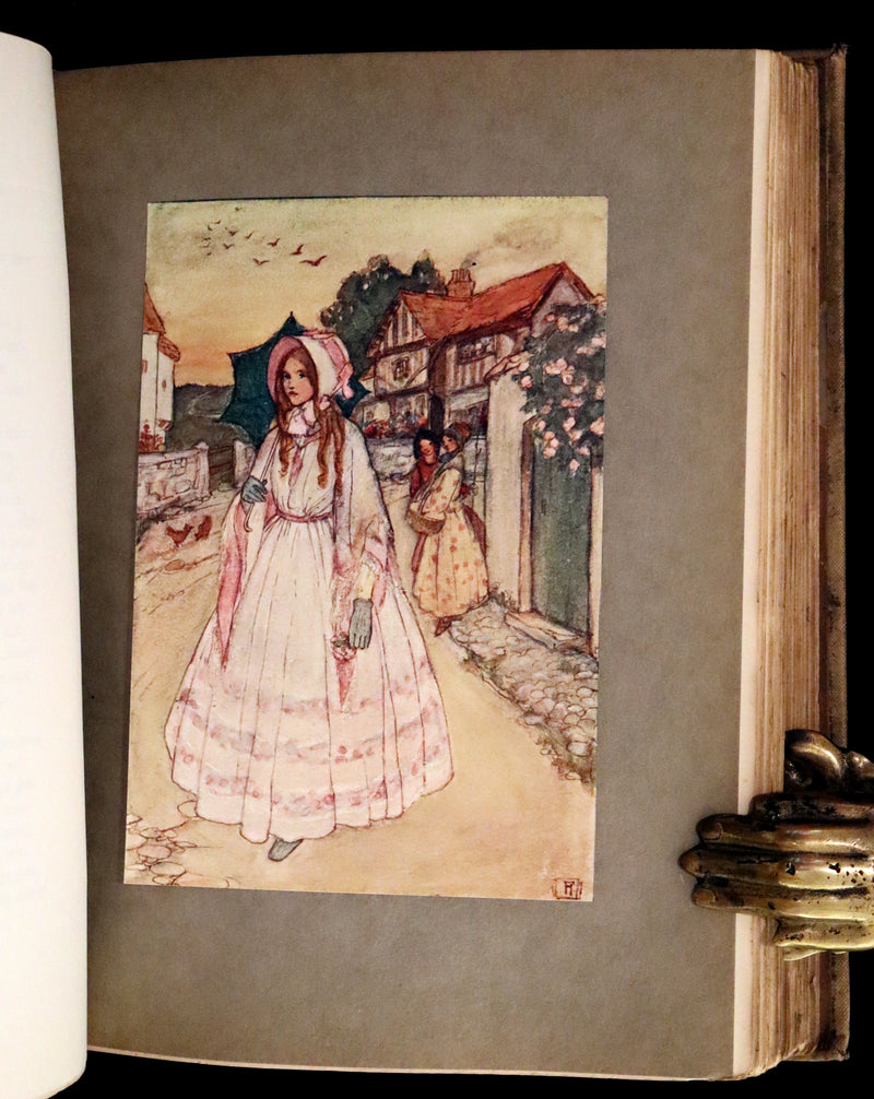 1910 Rare First Edition - POEMS BY CHRISTINA ROSSETTI Illustrated by Pre-Raphaelite FLORENCE HARRISON.
