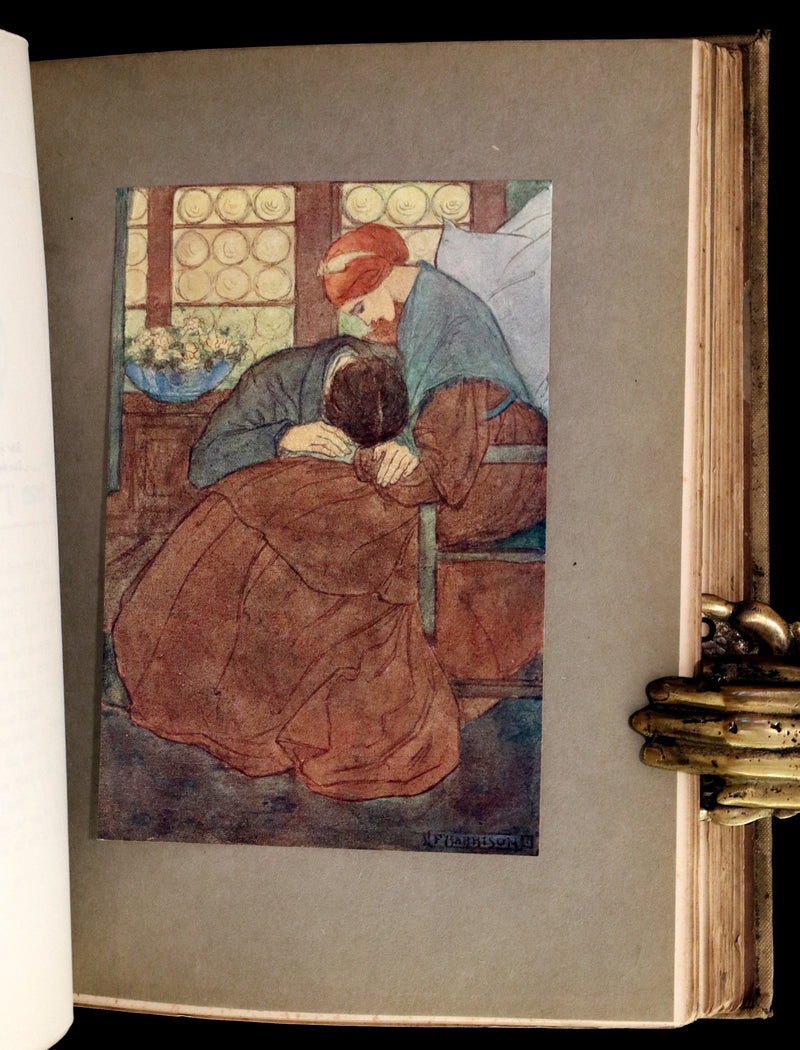 1910 Rare First Edition - POEMS BY CHRISTINA ROSSETTI Illustrated by Pre-Raphaelite FLORENCE HARRISON.