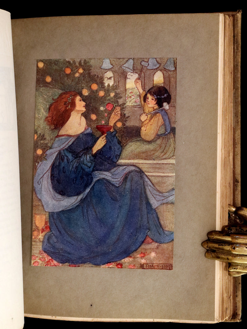 1910 Rare First Edition - POEMS BY CHRISTINA ROSSETTI Illustrated by Pre-Raphaelite FLORENCE HARRISON.