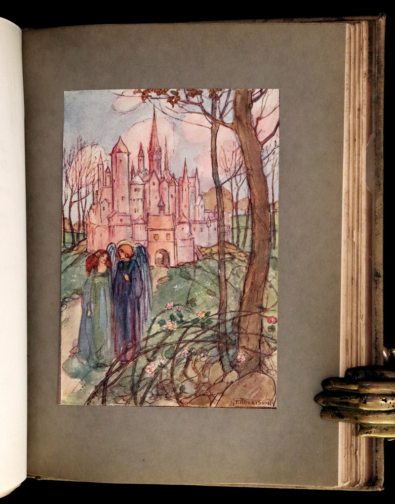 1910 Rare First Edition - POEMS BY CHRISTINA ROSSETTI Illustrated by Pre-Raphaelite FLORENCE HARRISON.