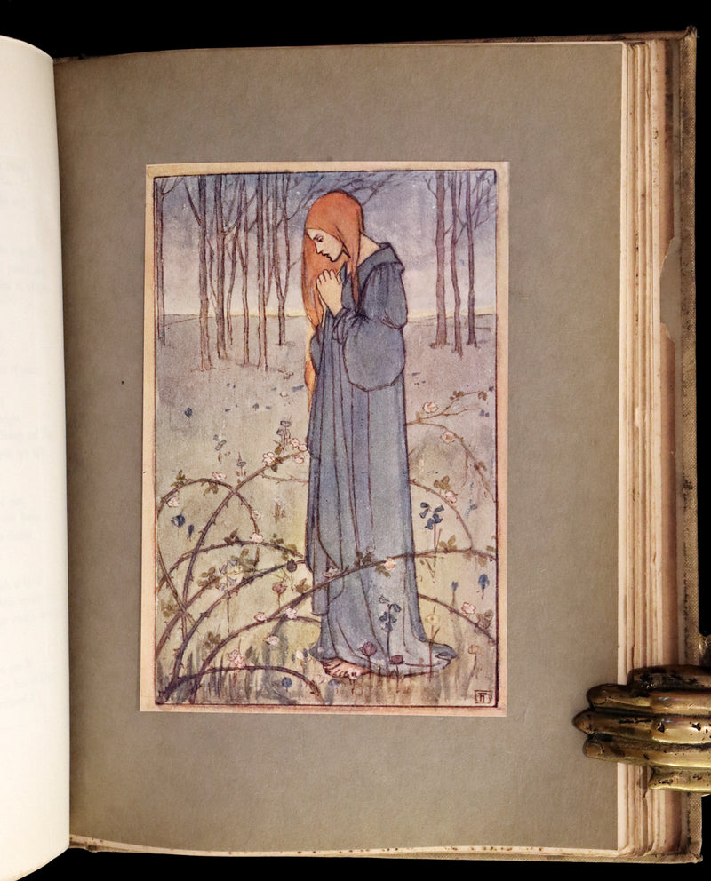 1910 Rare First Edition - POEMS BY CHRISTINA ROSSETTI Illustrated by Pre-Raphaelite FLORENCE HARRISON.