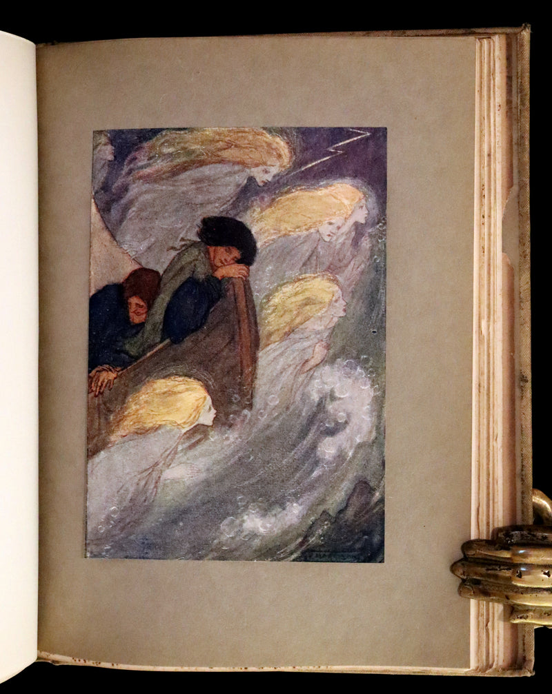 1910 Rare First Edition - POEMS BY CHRISTINA ROSSETTI Illustrated by Pre-Raphaelite FLORENCE HARRISON.